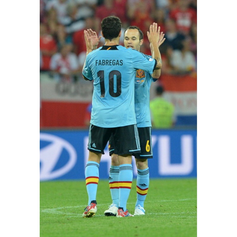 Spain 2012 Fabregas #10 EURO Awaykit Nameset Printing